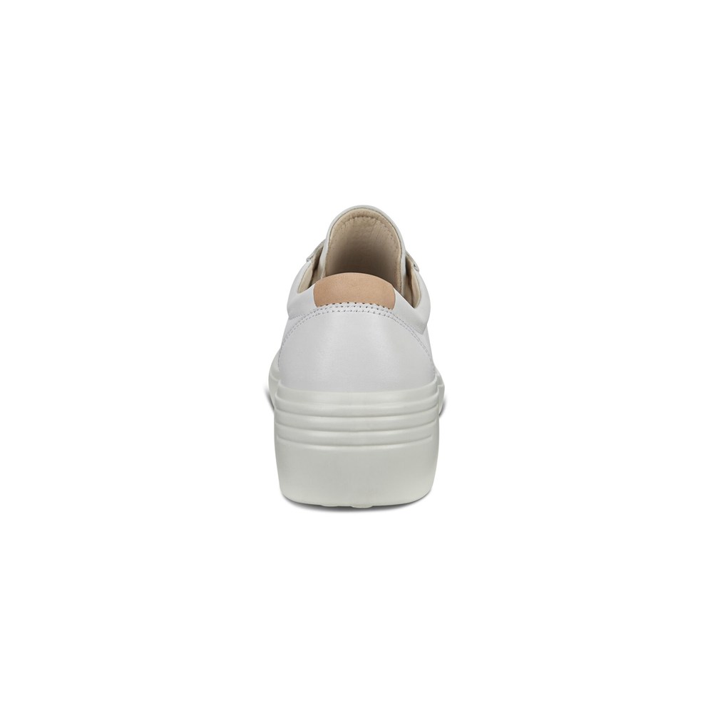 Tenis Mujer - ECCO Soft 7 Wedge - Blancos - CYO832179